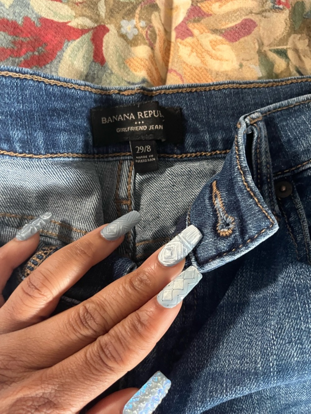Banana Republic Blue Boyfriend Jeans - Classic Denim